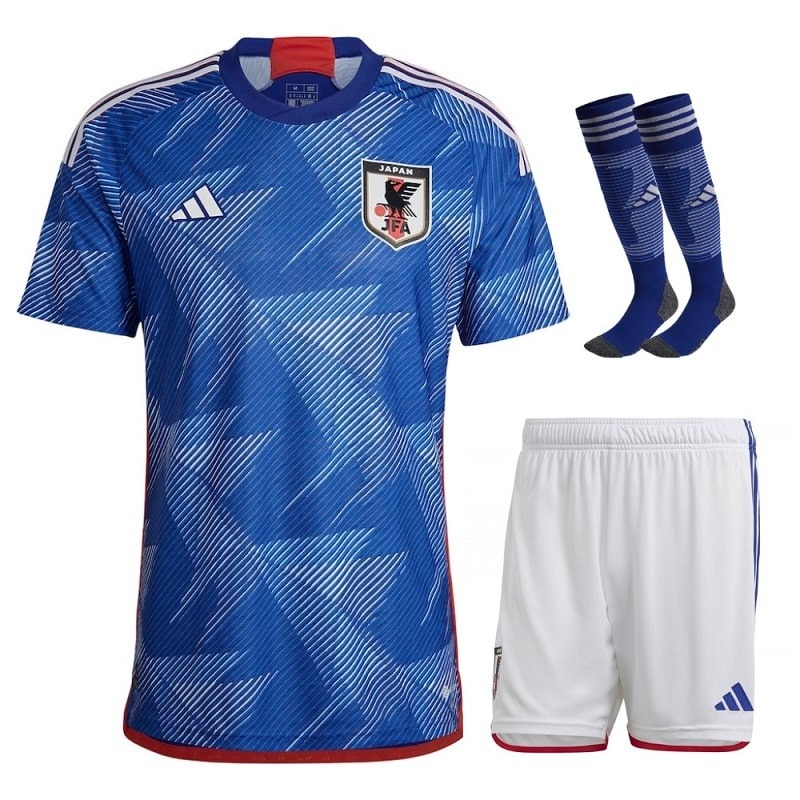 Japan Nationalmannschaft 2022/23 Heimtrikot Replica Mädchen - Blau