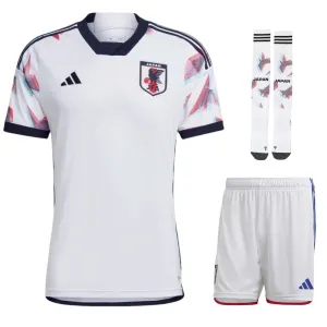 Squadra Nazionale Giappone 2022/23 Maglia Trasferta Replica Ragazza - Bianca