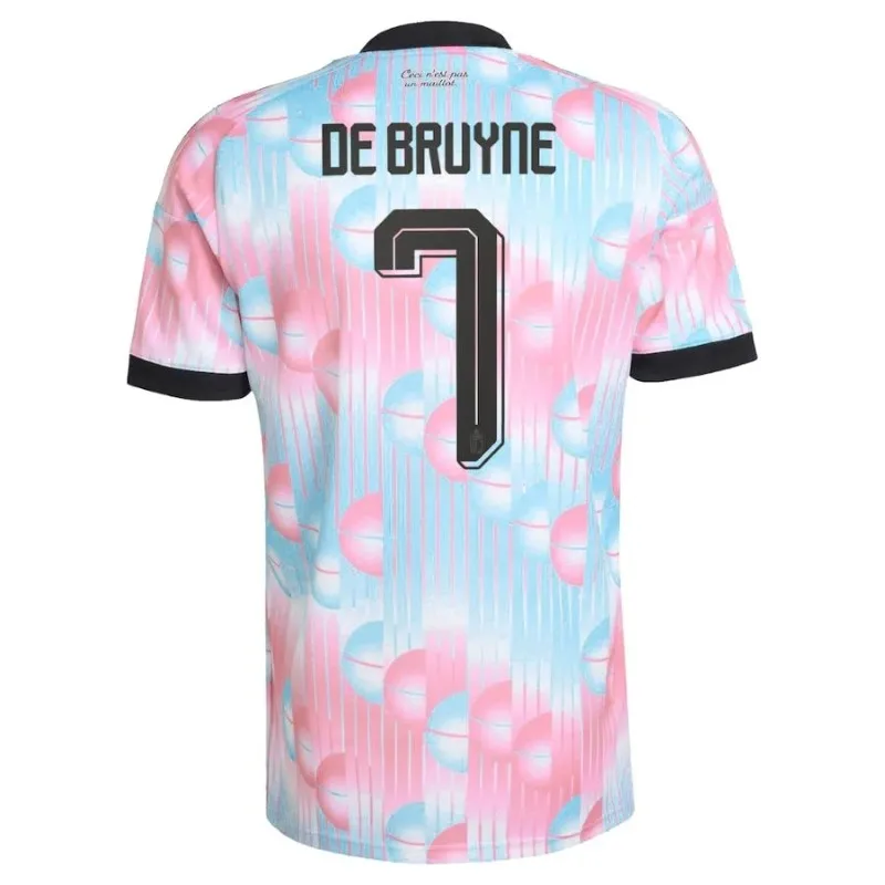 Belgium DE BRUYNE 2026/27 Kids Away Set Blue Pink