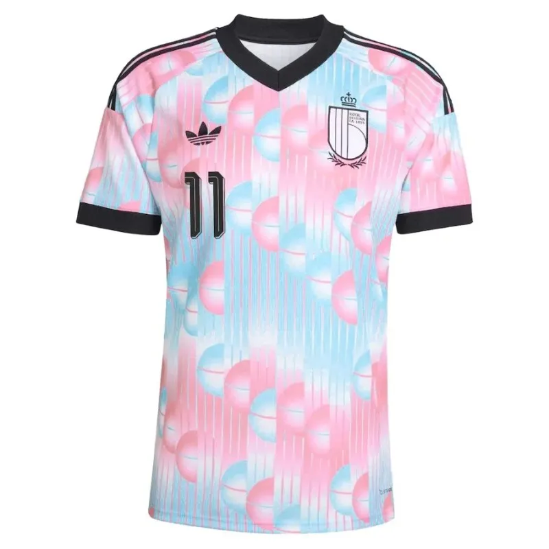 Maillot Extérieur Belgique DOKU 2026/27 Bleu Rose