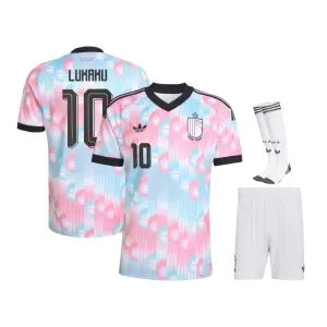 Kit Enfant Extérieur Belgique LUKAKU 2026/27 Bleu Rose