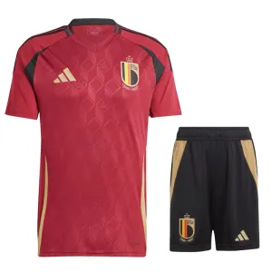 Maillot domicile enfant + short de Belgique 2024/25 - Rouge
