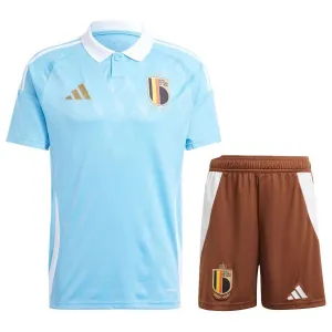 Maillot extérieur enfant + short de Belgique 2024/25 - Bleu