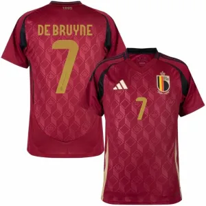 Belgique DE BRUYNE Maillot Domicile 2024/25 - Rouge