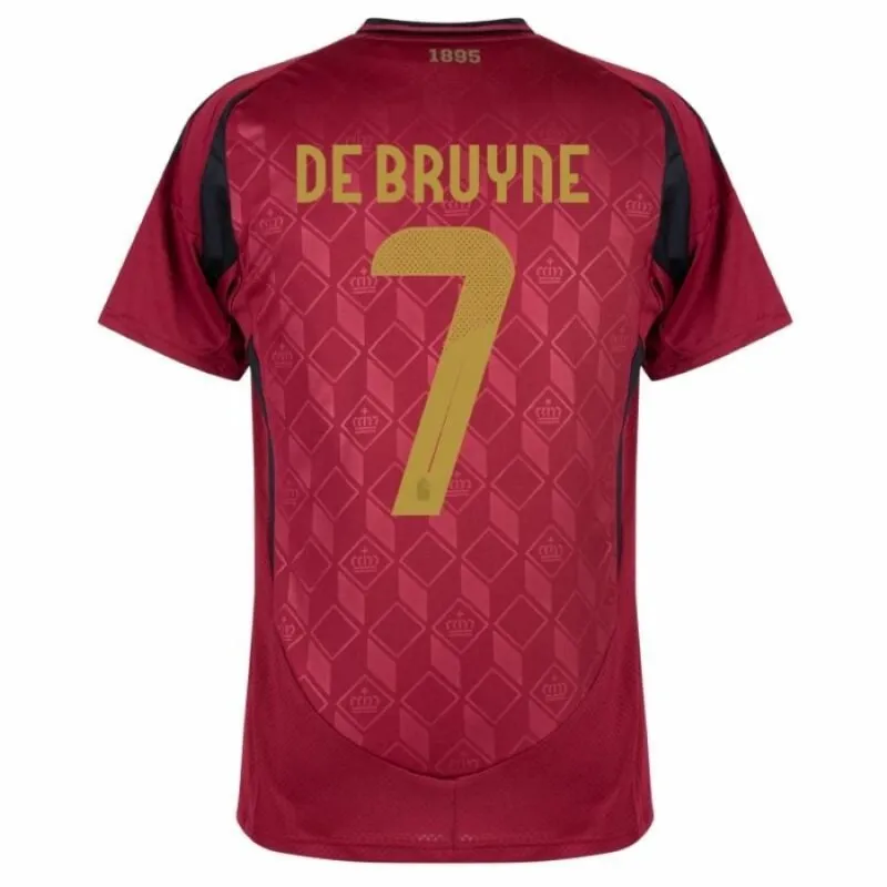 Belgique DE BRUYNE Ensemble Domicile Enfant 2024/25 - Rouge