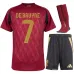 Belgique DE BRUYNE Ensemble Domicile Enfant 2024/25 - Rouge