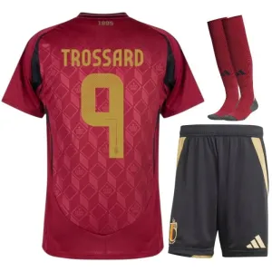Belgique TROSSARD Ensemble Domicile Enfant 2024/25 - Rouge