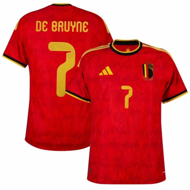 Belgique DE BRUYNE 2026/27 Maillot domicile - Rouge
