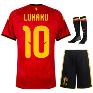 Ensemble maillot enfant domicile Belgique LUKAKU 2026/27 - Rouge