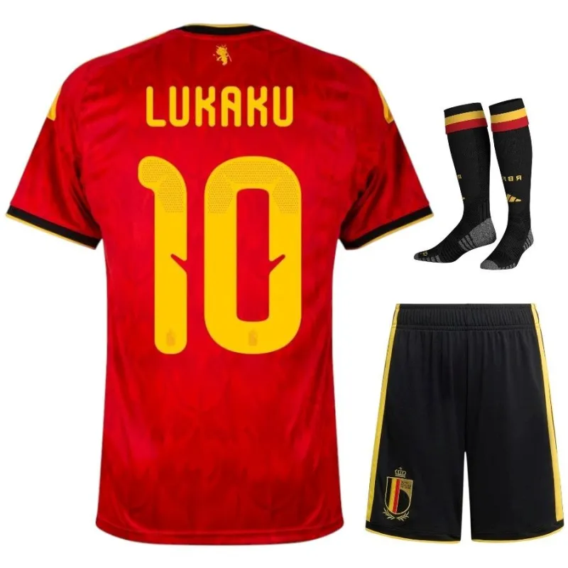 Ensemble maillot enfant domicile Belgique LUKAKU 2026/27 - Rouge