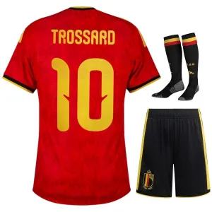 Ensemble maillot enfant domicile Belgique TROSSARD 2026/27 - Rouge