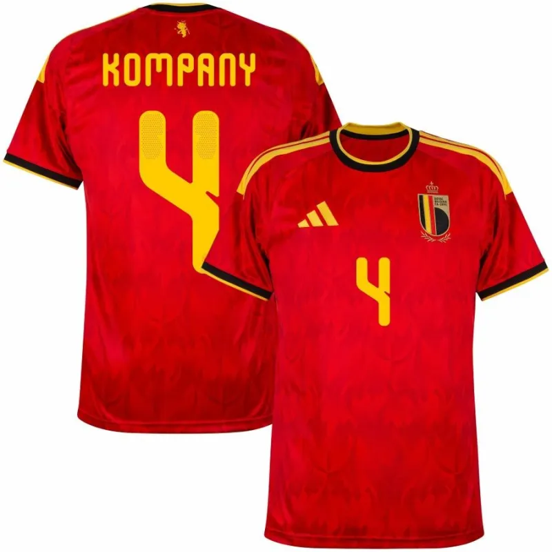 Belgique KOMPANY 2026/27 Maillot domicile - Rouge