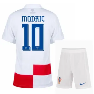 Modrić Maglia home bambini + pantaloncini della Croazia 2024/25 - Rosso/bianco