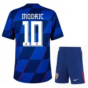 Modrić Maglia trasferta bambini + pantaloncini della Croazia 2024/25 - Blu