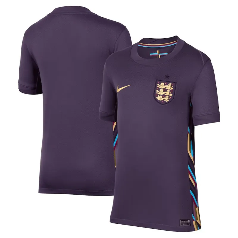 Maillot extérieur pour enfants de l'Angleterre 2024/25 - Pourpre