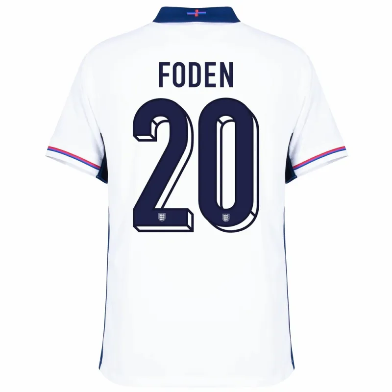 Phil Fodens England 2024/25 Heimtrikot - Weiß