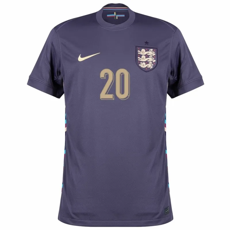Phil Fodens England 2024/25 Auswärtstrikot - Lila