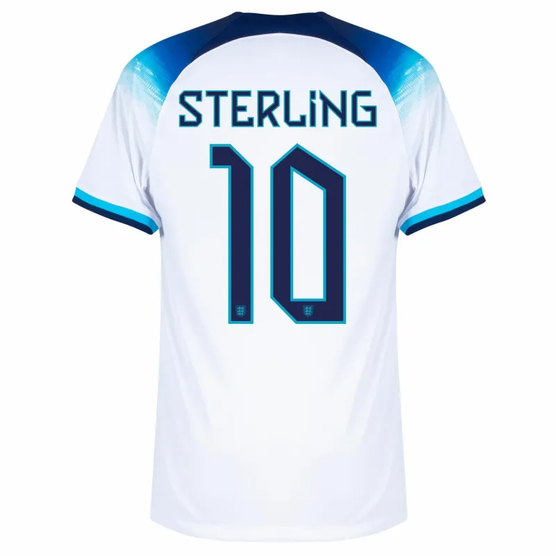 Sterlings Englands Heimtrikot für die Weltmeisterschaft 2022 - Weiß