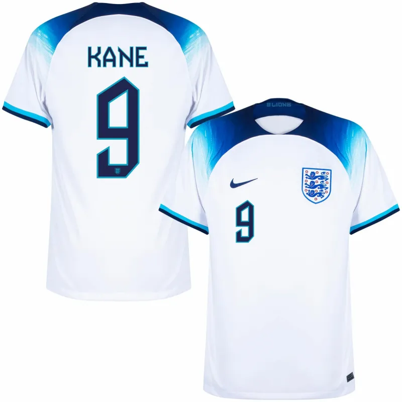 Harry Kanes Heimtrikot der England-Nationalmannschaft für die Weltmeisterschaft 2022 - Weiß