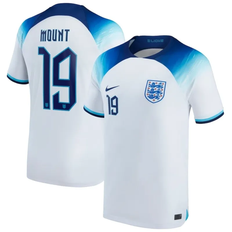 Le maillot domicile de l'Angleterre pour la Coupe du monde 2022 de Mount - Blanc