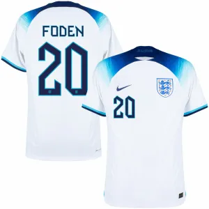 Fodens Heimtrikot der England-Nationalmannschaft für die Weltmeisterschaft 2022 - Weiß