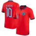 Le maillot d'extérieur de l'Angleterre pour la Coupe du monde 2022 de Sterling - Rouge