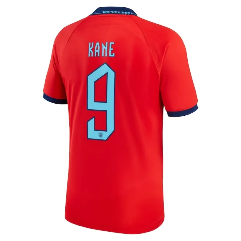 Kanes Auswärtstrikot der England-Nationalmannschaft für die Weltmeisterschaft 2022 - Rot