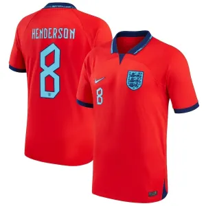 Hendersons Auswärtstrikot der England-Nationalmannschaft für die Weltmeisterschaft 2022 - Rot