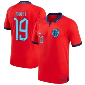 Mounts Auswärtstrikot der England-Nationalmannschaft für die Weltmeisterschaft 2022 - Rot