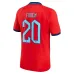 La camiseta de visita de Inglaterra para la Copa del Mundo 2022 de Foden - Roja
