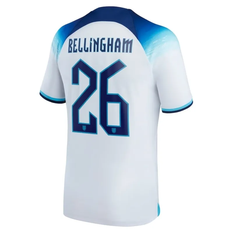 Le maillot principal de l'Angleterre pour la Coupe du monde 2022 de Bellingham - Blanc