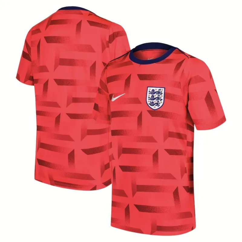 England 2025/26 Aufwärmtrikot - Rot