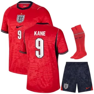 Inghilterra HARRY KANE 2026/27 Maglia Trasferta Bambino Rosso