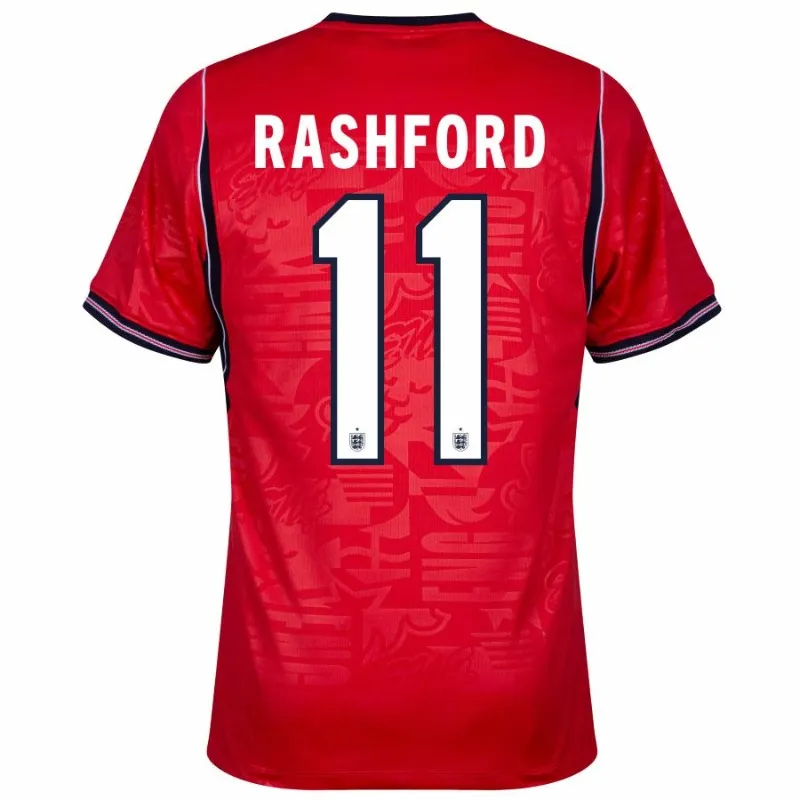 England RASHFORD 2026/27 Auswärtstrikot Kinder Rot