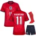 England RASHFORD 2026/27 Auswärtstrikot Kinder Rot
