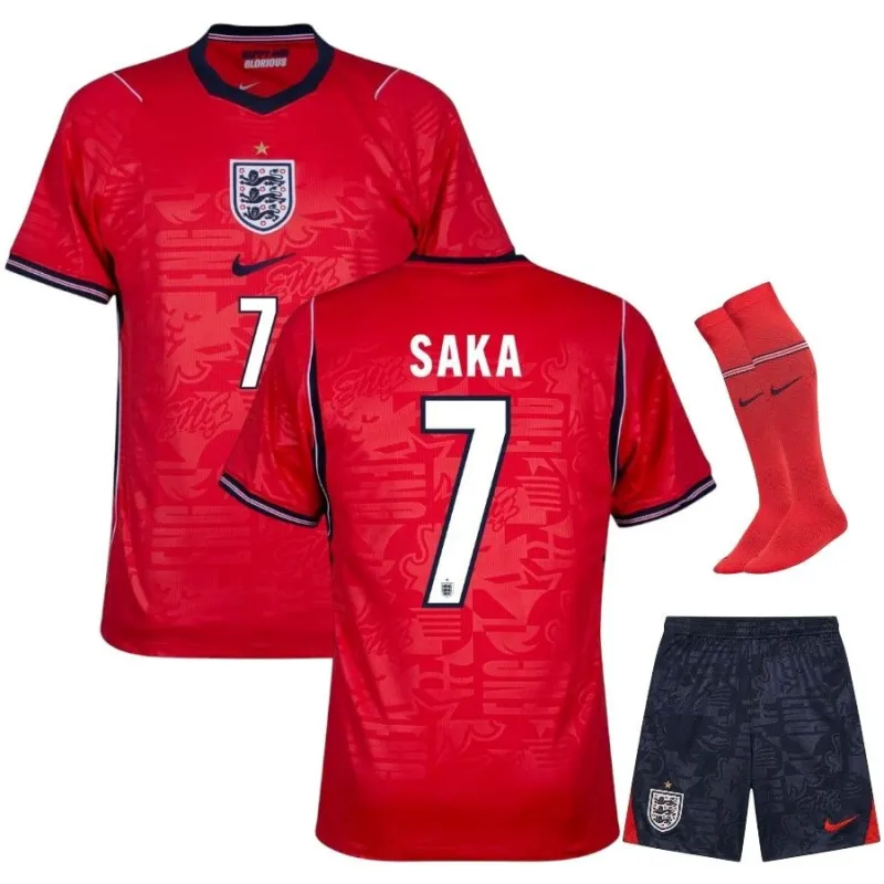 Kit Extérieur Enfant Angleterre SAKA 2026/27 Rouge