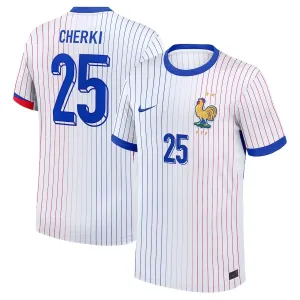 Cherki France 2024/25 Kids' Away Replica Jersey Blue