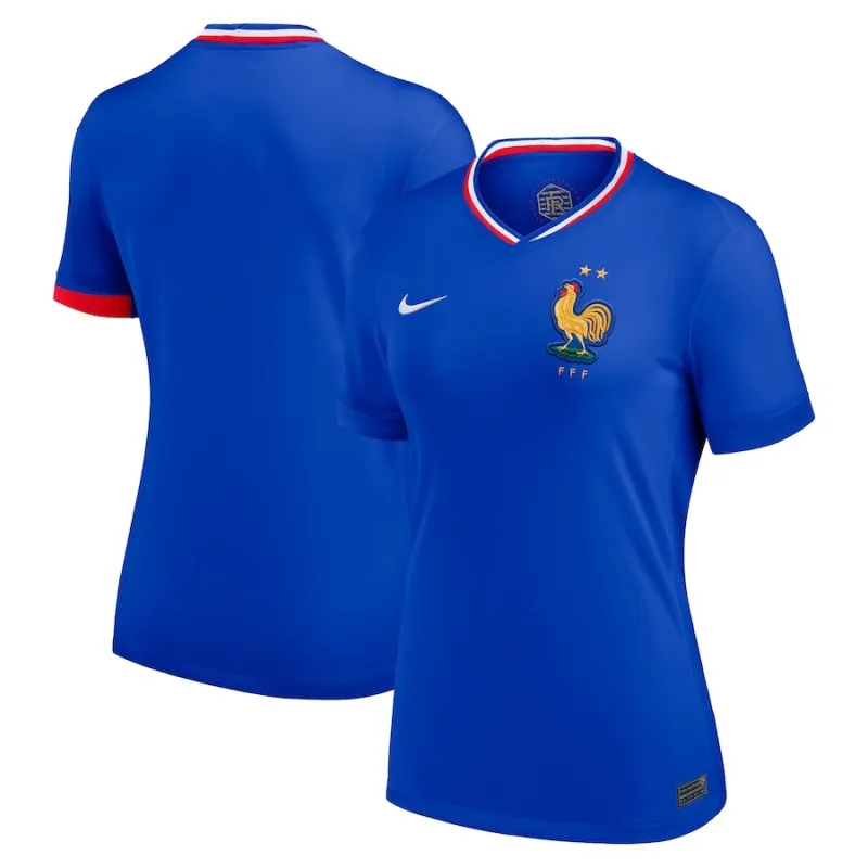 Das blaue Heimtrikot der französischen Frauenmannschaft 2024/25