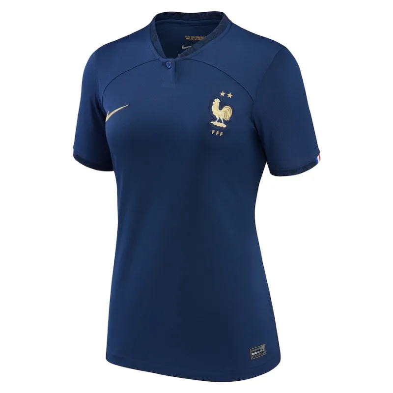 Das Heimtrikot der französischen Frauenmannschaft für die Weltmeisterschaft 2022 - Blau