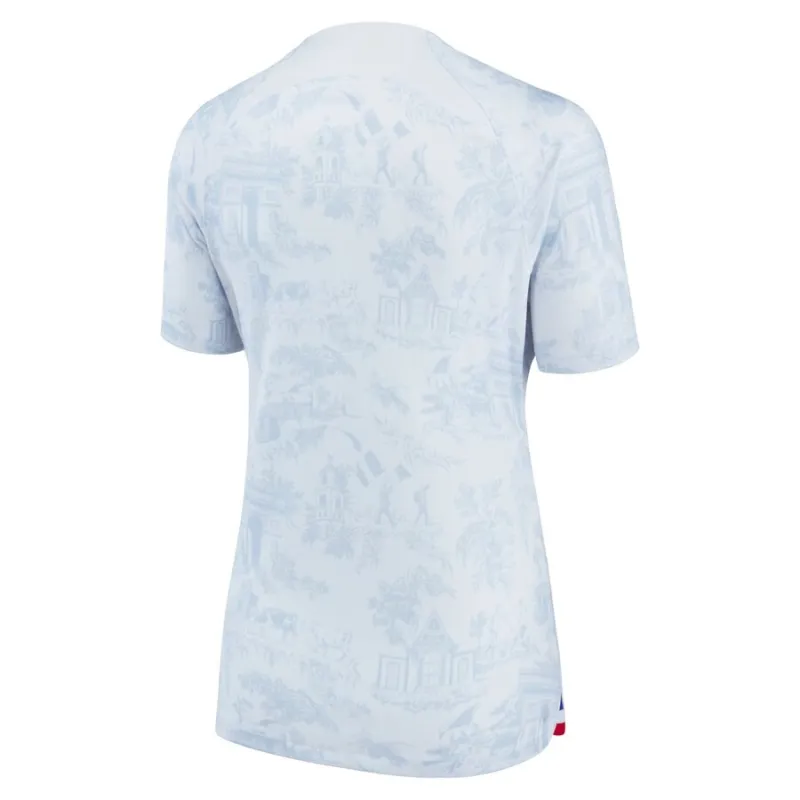 La camiseta visitante de la selección femenina francesa para la Copa del Mundo 2022 - Blanca