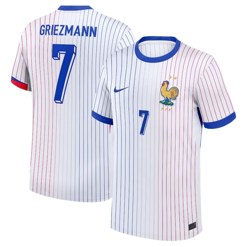 La maglia fuoricasalino di Griezmann per la nazionale francese nel 2024/25 - Bianca
