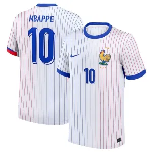 Mbappé's away children's jersey of the French national team in 2024/25 - White