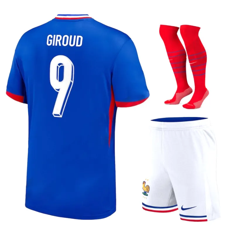 Griezmanns Kinder-Heimkit-Maillot der französischen Nationalmannschaft 2024/25 - Blau