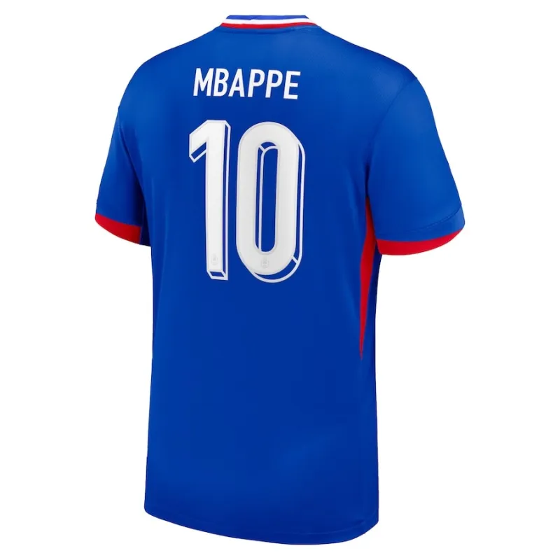 La maglia del kit per bambini di casa della squadra nazionale francese di Mbappé nel 2024/25 - Blu
