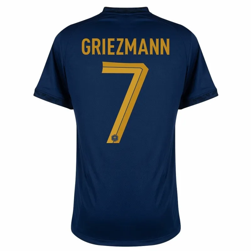 Antoine Griezmanns Heimtrikot der französischen Nationalmannschaft bei der Weltmeisterschaft 2022 - Blau