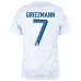 Antoine Griezmanns Auswärtstrikot der französischen Nationalmannschaft bei der Weltmeisterschaft 2022 - Weiß