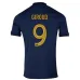 Le maillot de l'équipe nationale de France d'Olivier Giroud pour la Coupe du monde 2022 à domicile - Bleu
