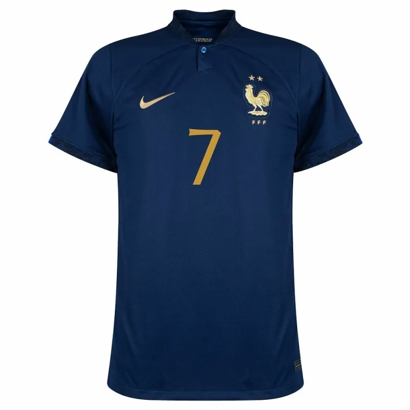 Antoine Griezmans Kinder Heimtrikot der französischen Nationalmannschaft bei der Weltmeisterschaft 2022 - Blau