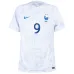 Le ensemble de maillot enfant d'extérieur de l'équipe nationale de France d'Olivier Giroud pour la Coupe du monde 2022 - Blanc