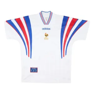 Das retro Auswärtstrikot der französischen Nationalmannschaft von 1996 bis 1998 - Weiß
